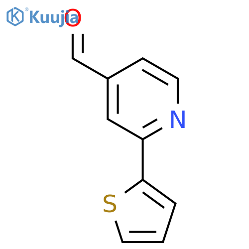 2-(thiophen-2-yl)pyridine-4-carbaldehyde structure