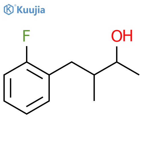 4-(2-fluorophenyl)-3-methylbutan-2-ol structure