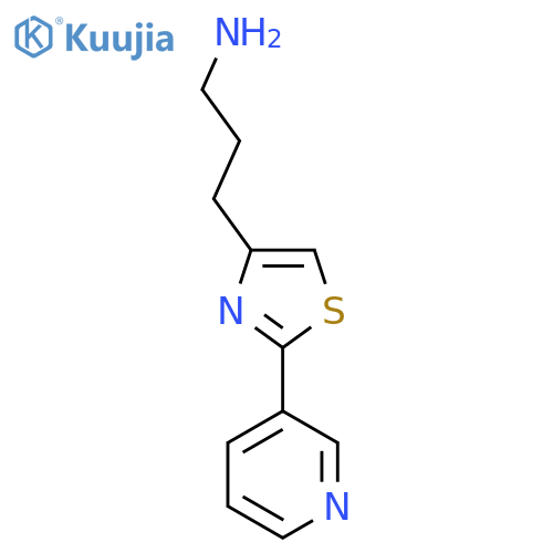 3-(2-Pyridin-3-yl-thiazol-4-yl)-propylamine structure