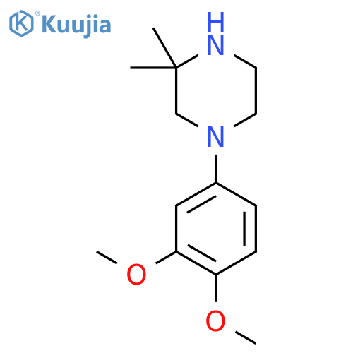 1-(3,4-Dimethoxyphenyl)-3,3-dimethylpiperazine structure