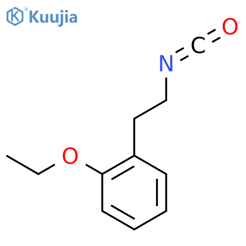 1-ethoxy-2-(2-isocyanatoethyl)benzene structure