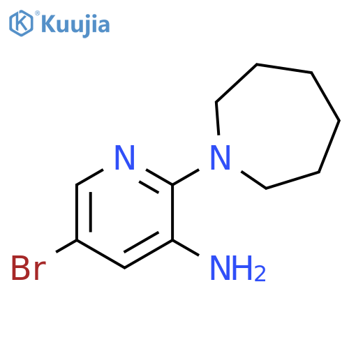 2-(azepan-1-yl)-5-bromopyridin-3-amine structure