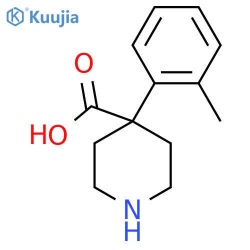 4-(2-methylphenyl)piperidine-4-carboxylic acid structure