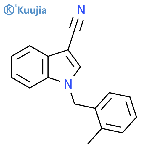 1-(2-Methyl-benzyl)-1H-indole-3-carbonitrile structure
