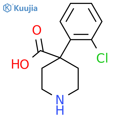 4-(2-chlorophenyl)piperidine-4-carboxylic acid structure
