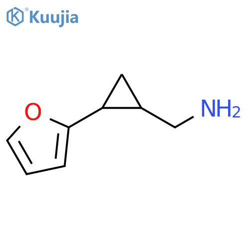 [2-(furan-2-yl)cyclopropyl]methanamine structure