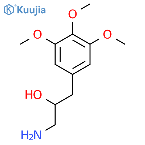 1-amino-3-(3,4,5-trimethoxyphenyl)propan-2-ol structure