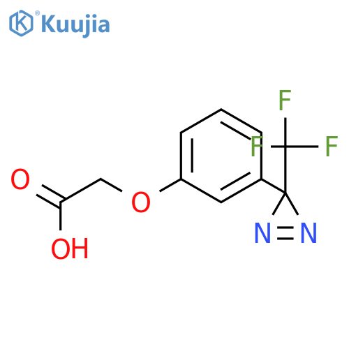 2-{3-3-(trifluoromethyl)-3H-diazirin-3-ylphenoxy}acetic acid structure