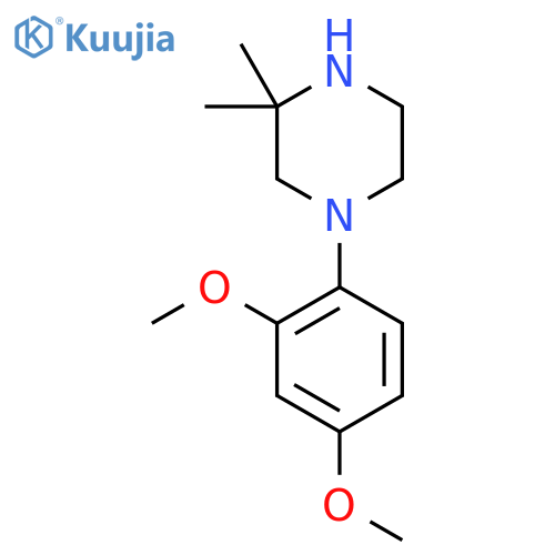 1-(2,4-Dimethoxyphenyl)-3,3-dimethylpiperazine structure