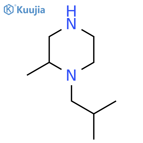 2-Methyl-1-(2-methylpropyl)piperazine structure