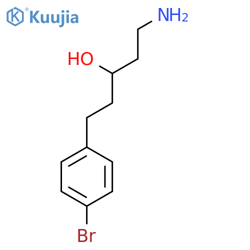 1-amino-5-(4-bromophenyl)pentan-3-ol structure