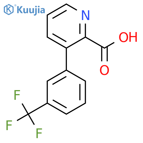 3-(3-Trifluoromethylphenyl)picolinic acid structure