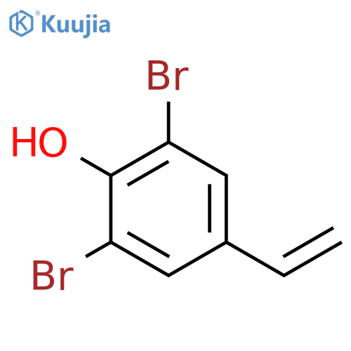 2,6-dibromo-4-ethenylphenol structure