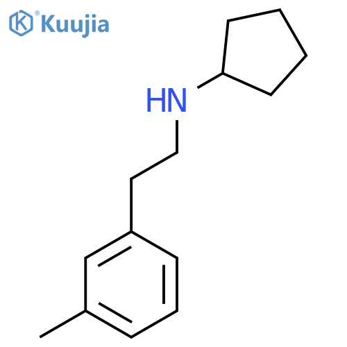 N-2-(3-methylphenyl)ethylcyclopentanamine structure