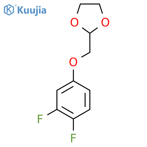 2-(3,4-Difluoro-phenoxy)methyl-1,3-dioxolane structure