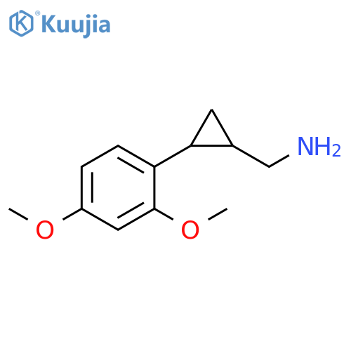 2-(2,4-dimethoxyphenyl)cyclopropylmethanamine structure