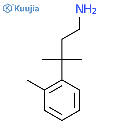 3-Methyl-3-(2-methylphenyl)butan-1-amine structure