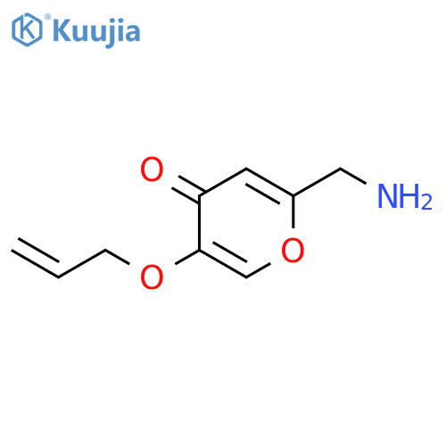 2-(aminomethyl)-5-(prop-2-en-1-yloxy)-4H-pyran-4-one structure