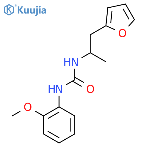 3-1-(furan-2-yl)propan-2-yl-1-(2-methoxyphenyl)urea structure