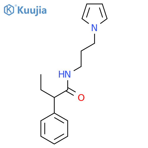 2-phenyl-N-3-(1H-pyrrol-1-yl)propylbutanamide structure
