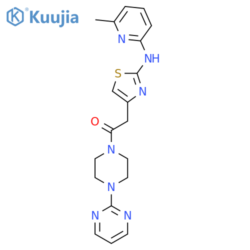 2-{2-(6-methylpyridin-2-yl)amino-1,3-thiazol-4-yl}-1-4-(pyrimidin-2-yl)piperazin-1-ylethan-1-one structure