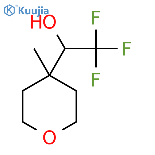 2,2,2-trifluoro-1-(4-methyloxan-4-yl)ethan-1-ol structure