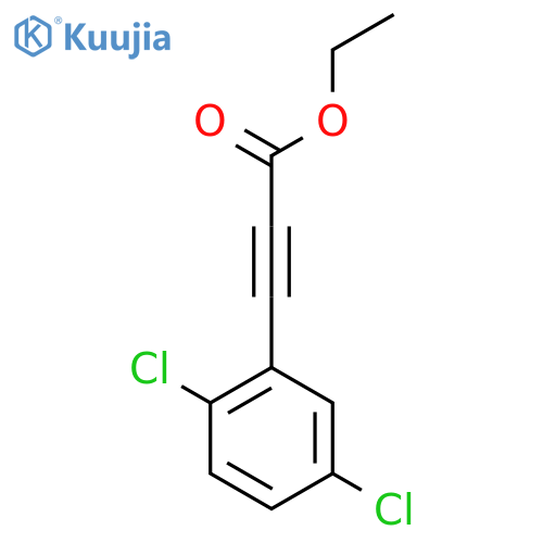 Ethyl 3-(2,5-dichlorophenyl)prop-2-ynoate structure