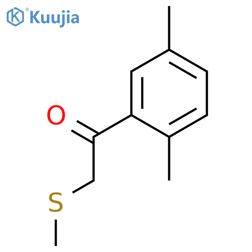 Ethanone, 1-(2,5-dimethylphenyl)-2-(methylthio)- structure