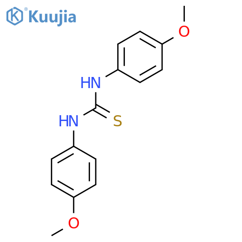 1,3-bis(4-methoxyphenyl)thiourea structure