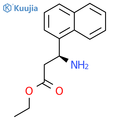 ethyl (3S)-3-amino-3-(naphthalen-1-yl)propanoate structure