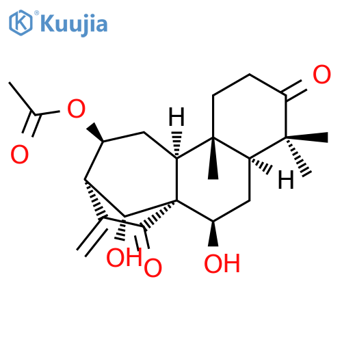 Kaur-16-ene-3,15-dione,12-(acetyloxy)-7,14-dihydroxy-, (7a,12a,14R)- (9CI) structure