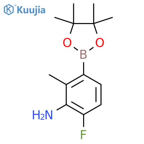 6-Fluoro-2-methyl-3-(4,4,5,5-tetramethyl-1,3,2-dioxaborolan-2-yl)aniline structure