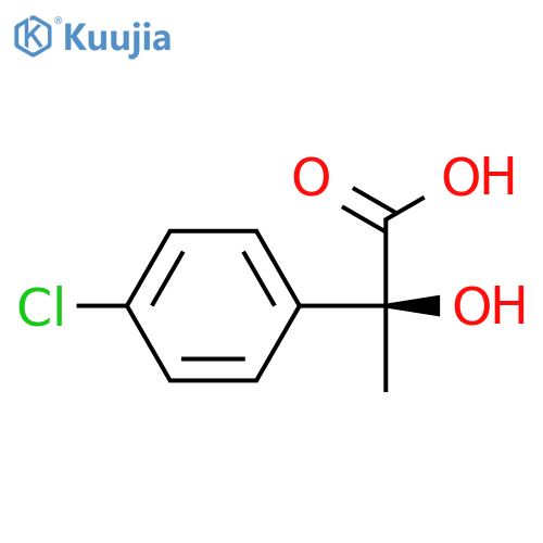 Benzeneacetic acid, 4-chloro-α-hydroxy-α-methyl-, (αS)- structure