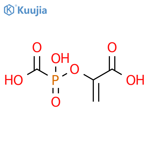 Phosphinecarboxylic acid, 1-[(1-carboxyethenyl)oxy]-1-hydroxy-, 1-oxide structure