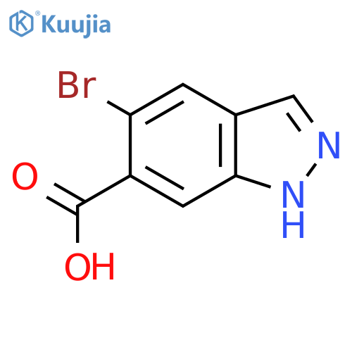 5-Bromo-1H-indazole-6-carboxylic acid structure