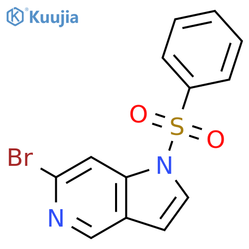 1-(Phenylsulfonyl)-6-bromo-5-azaindole structure