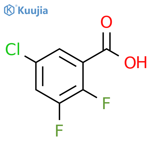 5-Chloro-2,3-difluorobenzoic acid structure
