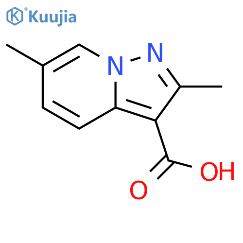 2,6-Dimethylpyrazolo[1,5-a]pyridine-3-carboxylic acid structure