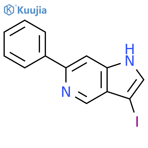 3-Iodo-6-phenyl-5-azaindole structure