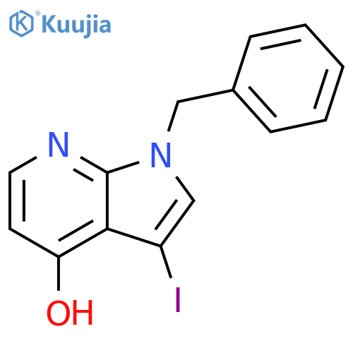 1-Benzyl-3-iodo-4-hydroxy-7-azaindole structure