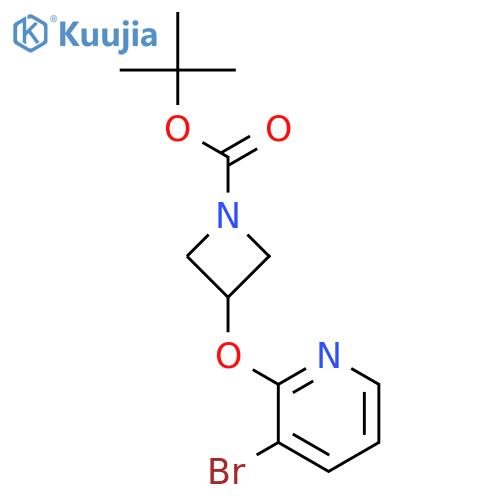 tert-Butyl 3-((3-bromopyridin-2-yl)oxy)azetidine-1-carboxylate structure