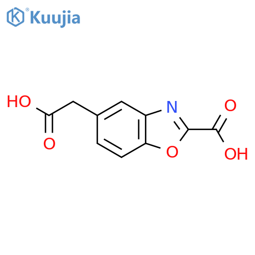 5-Benzoxazoleacetic acid, 2-carboxy- structure