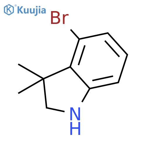 4-bromo-3,3-dimethyl-2,3-dihydro-1H-indole structure
