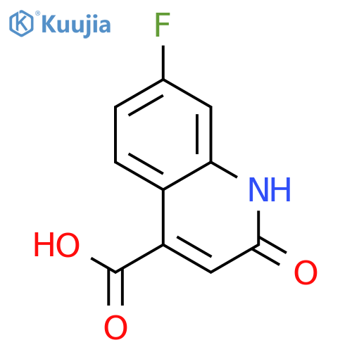 7-Fluoro-2-oxo-1,2-dihydroquinoline-4-carboxylic acid structure