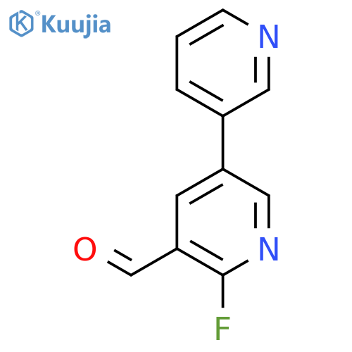2-Fluoro-5-(pyridin-3-yl)nicotinaldehyde structure