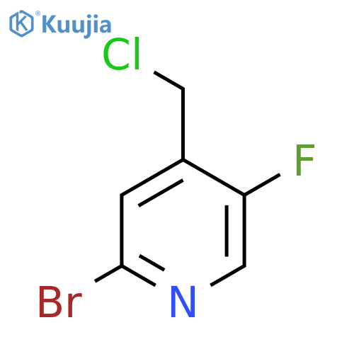 2-Bromo-4-(chloromethyl)-5-fluoropyridine structure