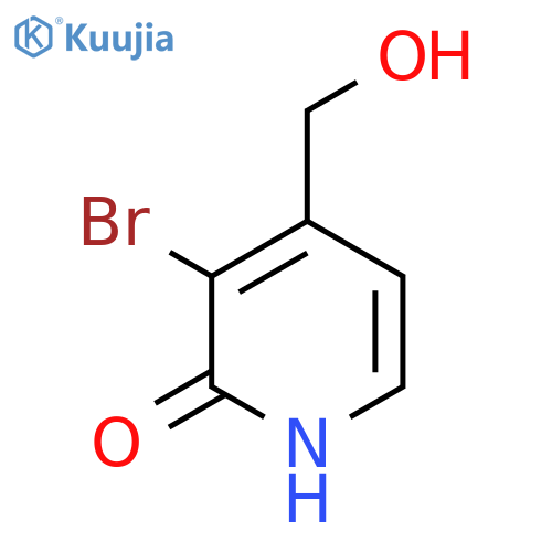 3-Bromo-2-hydroxypyridine-4-methanol structure