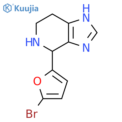 4-(5-bromofuran-2-yl)-3H,4H,5H,6H,7H-imidazo4,5-cpyridine structure