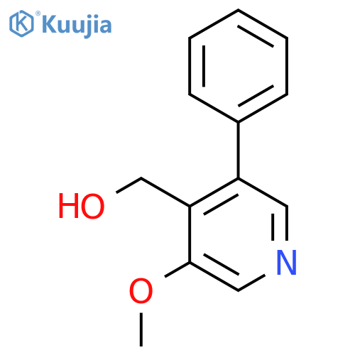 5-Methoxy-3-phenylpyridine-4-methanol structure