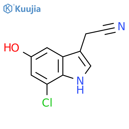 2-(7-Chloro-5-hydroxy-1h-indol-3-yl)acetonitrile structure